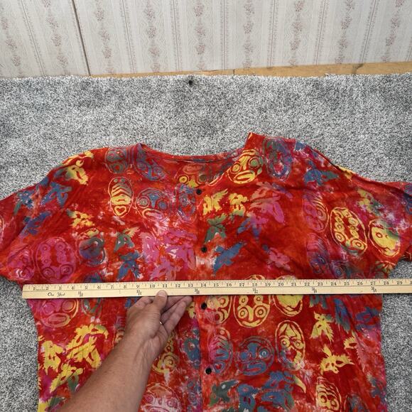 Two Piece Boho Hippy Outfit Palazzo shorts Plus 3X Psychadelic Resort Festival - Picture 4 of 10